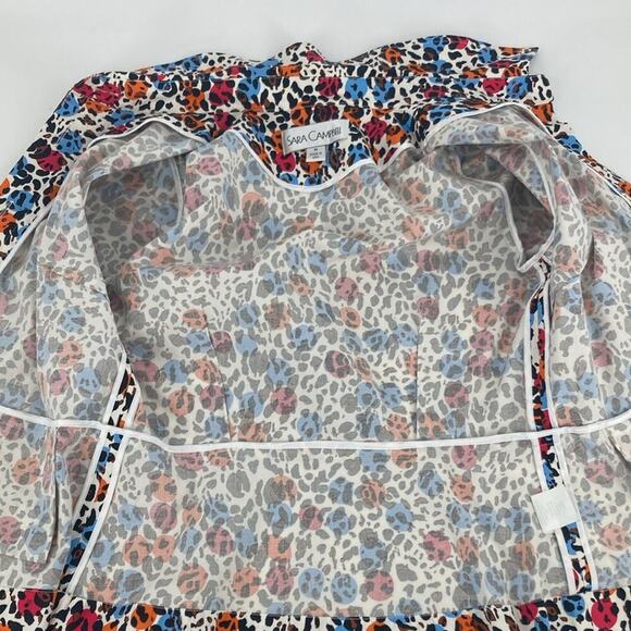 Sara Campbell Womens Polka Dot Animal Print Blazer Jacket Size M USA - Picture 11 of 16